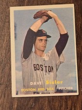 1957 Dave Sisler #56 Red Sox EX