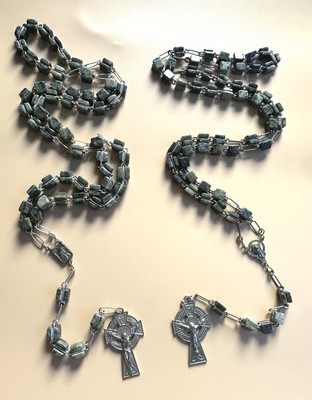 Set Of 2 Vintage Irish Connemara Marble Rosaries 