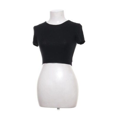 Zara, T-shirt, Größe: M, Schwarz, Einfarbig, Damen #rjF