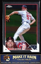 Shane Bieber 2023 Topps Chrome #118 Cleveland Guardians Baseball