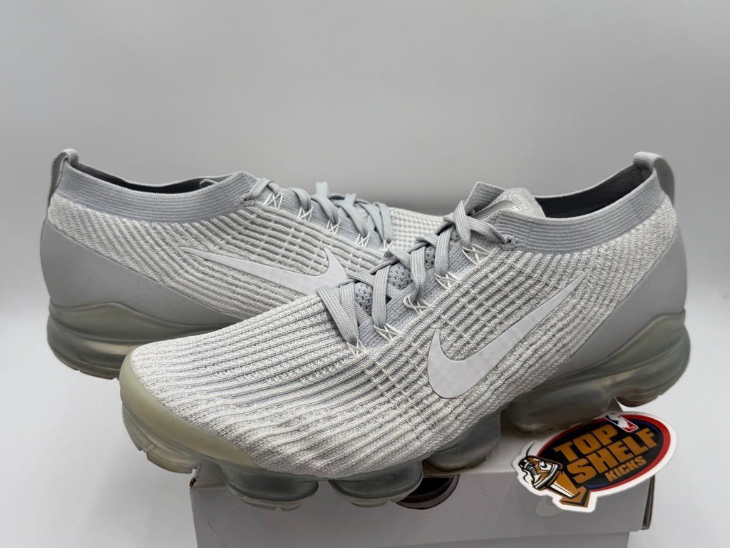 Nike Air Vapormax Flyknit 3 White Size 15 Runner Authentic Trainer
