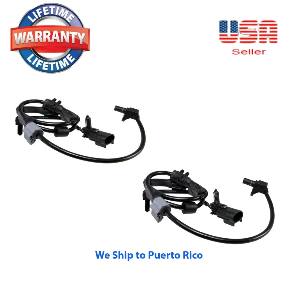 2 Sensor de velocidad de rueda ABS delantero derecho e izquierdo + CONECTOR PARA Trailblazer 2002-2009 Foto 2 de 4