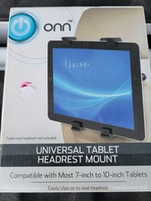 ONN Universal Car Headrest Mount ,Car Back Seat Holder for Tablets / iPads 7-10"