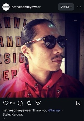 NEIGHBORHOOD Blue NATIVE SONS Kerouac effector dita Sunglasses