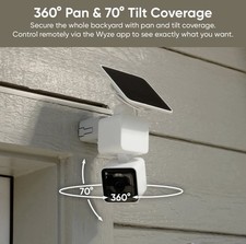 Wyze Solar Pan Cam Outdoor Home Security Camera 2K HD Color Night SEALED NEW