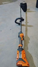 RIDGID 18V Brushless Cordless 14-inch String Trimmer W/ 2 Batteries & Charger