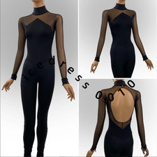 Ice Figure Unitard. Competition Gymnastics Ballet Custom Ice Dance Bodysuit