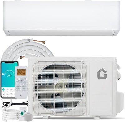 9000 BTU Ductless AC Mini Split Air Conditioner & Heat Pump 24 SEER2 R454B