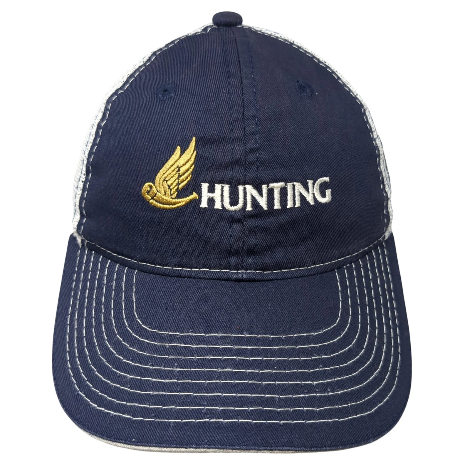 Hunting Perforating System Snapback Trucker Hat Blue One Size Outdoor Cap