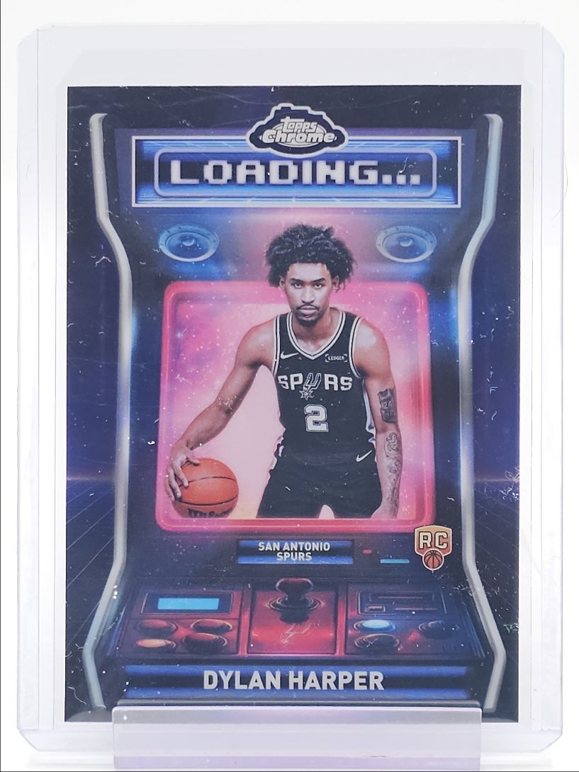 DYLAN HARPER 2025 TOPPS CHROME LOADING ROOKIE BASKETBALL SPURS RC Q5361