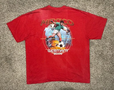 Y2K Mexico Soccer T-Shirt Men Sz XXL FIFA World Cup Germany 2006