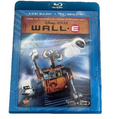 Disney Pixar WALL-E Blu-ray 3-Disc Set Kids Family Movie Animated Robot Sci-Fi G