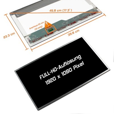 17,3'' LED Display glossy passend für MSI GP72 2QE Leopard Pro Full-HD 1920x1080