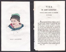 1820 Fiorenzo Di Lorenzo Pittore Italiano Ritratto Incisione
