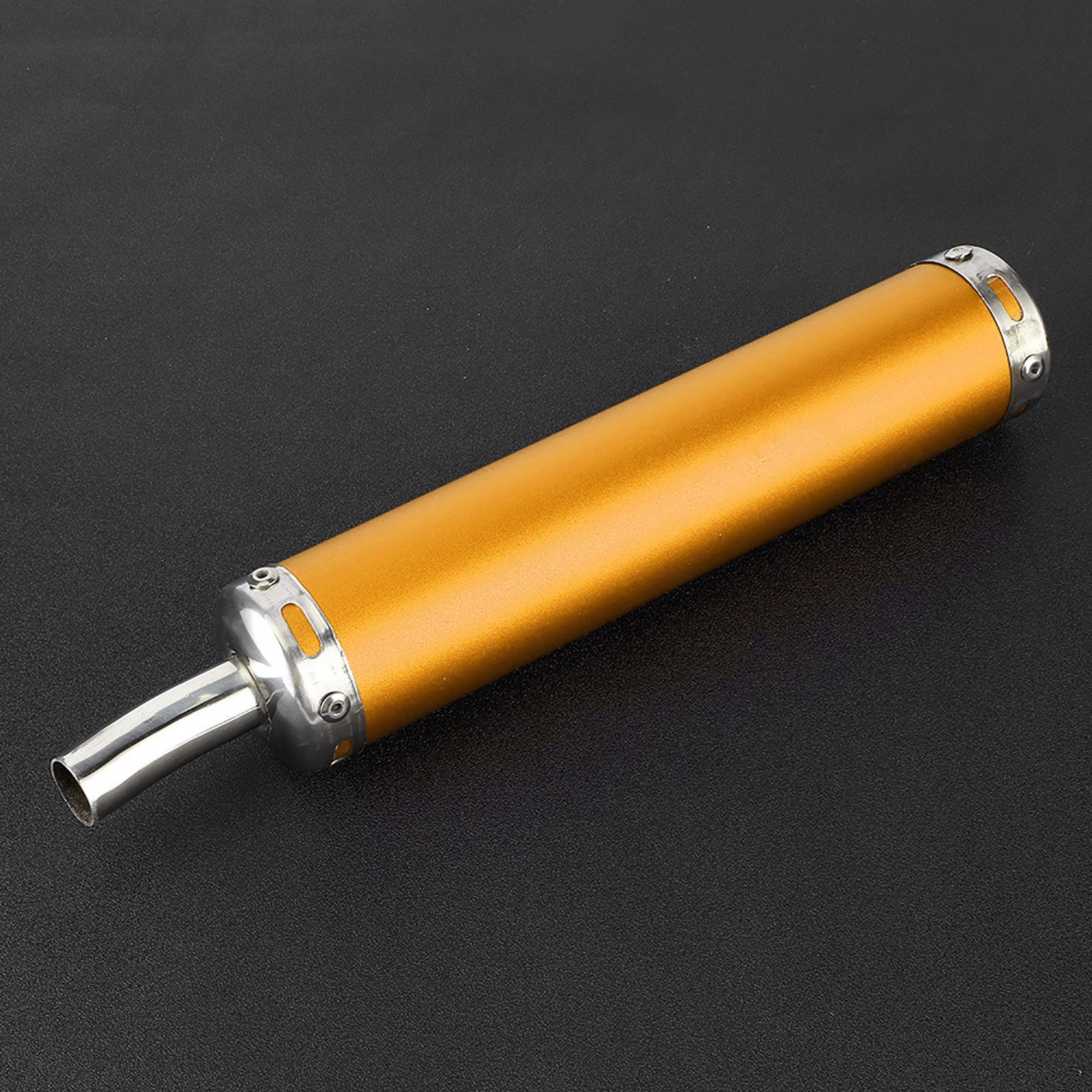 Premium Stainless Steel Exhaust Muffler 0.8in Reduce Noise For 2 Stroke Motorcyc