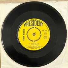 Gwen McCrae – It's Worth The Hurt / 90 % 7" - 1974 UK President EX Vinyl
