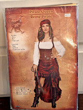 Fun World PIRATE QUEEN Gown Dress Halloween Costume Size S/M Size 2-8 NWT