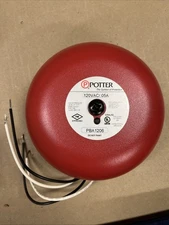 Potter Electric Signal Company PBA-1206 Alarm Fire Bell or Water Flow 120 volt