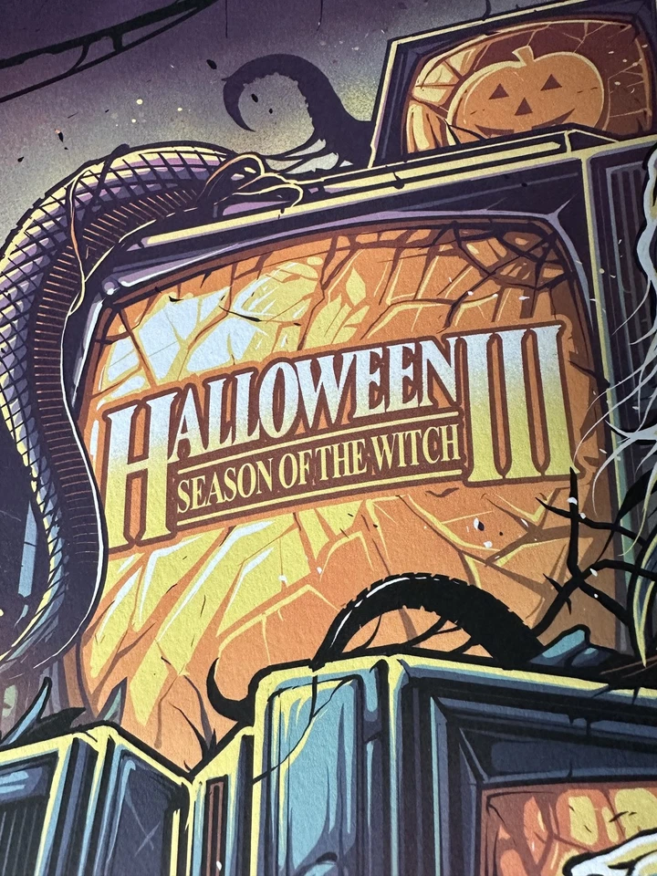 Cartaz limitado filme de terror Dan Mumford - Halloween 3 impressão arte 18 x 24 - Imagem 2 de 4