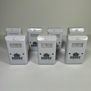 Riddex Power Plus Ultrasonic Pest Repelling Aid Light White LOT of 7 - Rodents