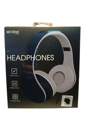 Vibe Sound Folding Headphones w/ Dynamic Bass & Stereo Driver blue