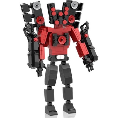 Bausteine Spielzeug Skibidi Toilet 3D Figuren Set Bauklötze Kinder Jungen Mäd...