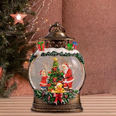 Weihnachten Schneekugel Laterne Spieluhr Tisch Herzstück beleuchtet Weihnachten