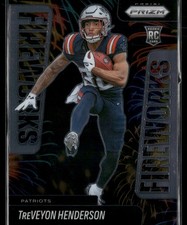 2025 Panini Prizm #24 TreVeyon Henderson Fireworks
