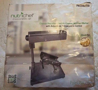 Nutrichef Cheese Raclette Electronic Cheese Warmer/Melter PKCHMT18 Read Desc.
