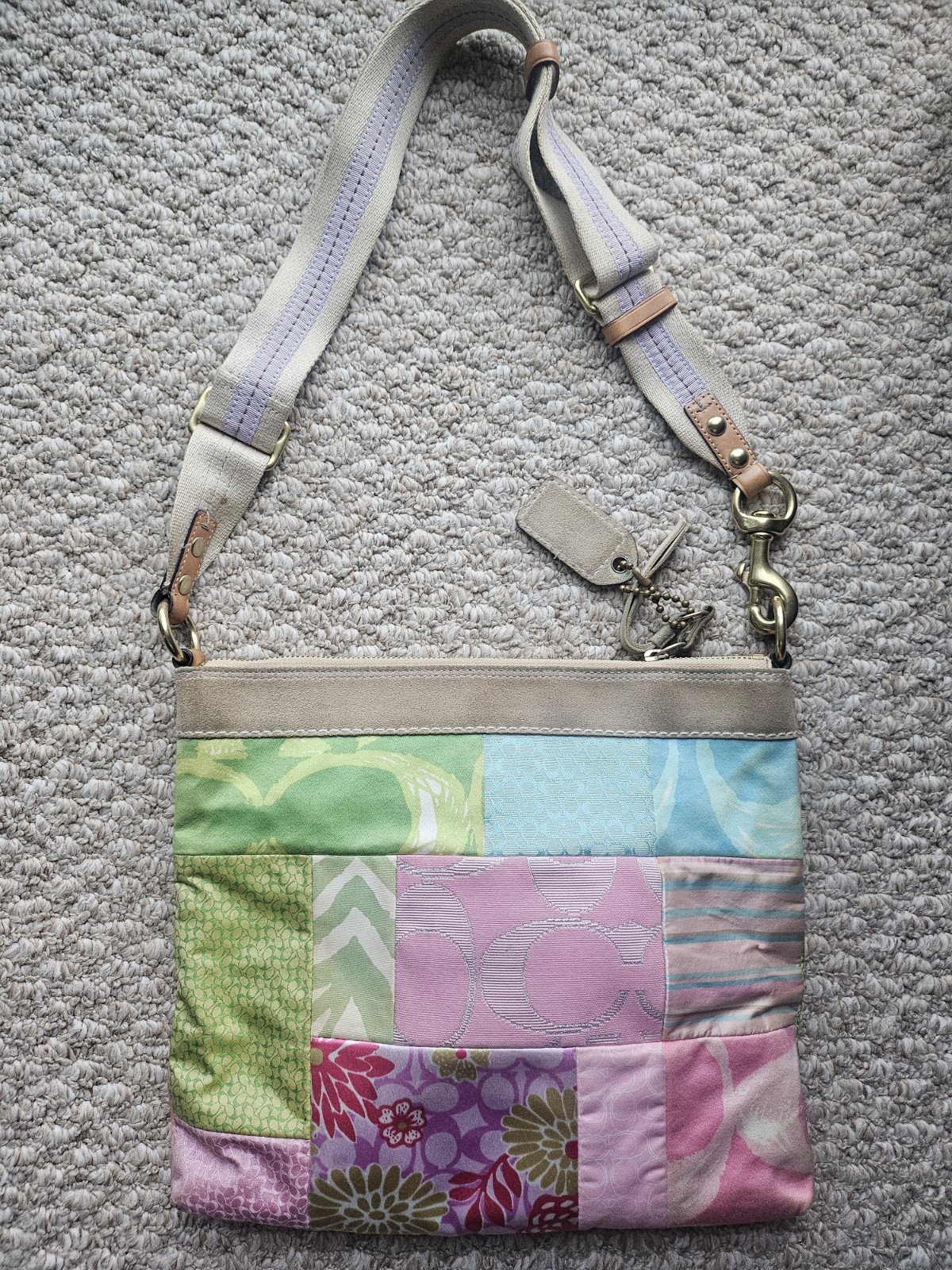 Coach Patchwork Multicolor Shoulder Bag Adjustabl… - image 2