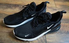 Nike Uomo Air Max 270 Sneaker Nero Bianco Mesh Basso Ammortizzatore Tallone 46/47
