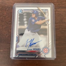 Ethan Hearn 2021 Bowman Chrome #CPA-EH Prospects Autograph Cubs 1st Auto