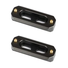 2x QR Safety Rail NATO Standard 50mm for CAMVATE Slidemount & Black Magic Camera