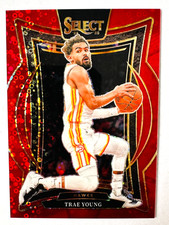 2024-25 Panini Select Trae Young RED Disco Prizm Card Concourse SP #/49 Hawks!