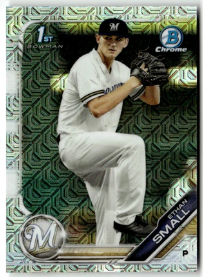 2019 Topps Bowman Chrome MLB No. BDC-28 Ethan Small Mojo Prizm - Bild 1 von 2