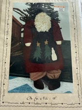 Katie’s Homespun Stitches Old St. Nick 18” Old Fashioned Santa Pattern Uncut