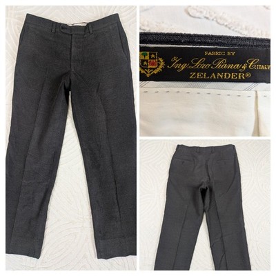 Loro Piana Riviera Armando Merino Wool Pant Corduroy Gray Mens Sz 34x31
