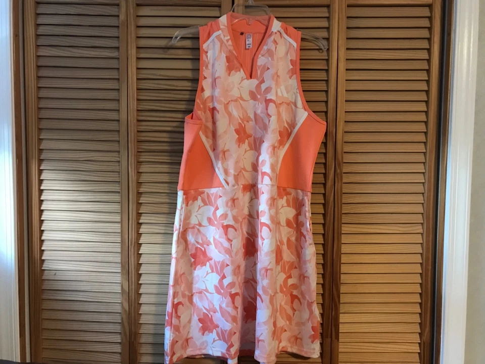 Vestido Adidas Mujer Floral Golf/Tenis XL, Usado en Excelente Condición, Venta al por menor $110.00 Foto 4 de 4