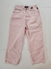 Rare Vintage Versace Jeans Couture Vichy Gingham Trousers Made in Italy W26 20L