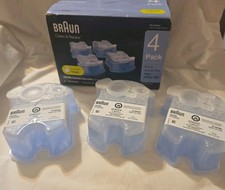 3 X Braun Clean Renew System Cartridges Refills Lemon Fresh