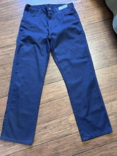 Dickies 5-Pocket Work Jeans Pants Men's 34x32 Regular Fit Navy Blue Flat Front