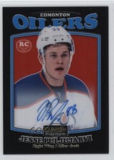 2016-17 O-Pee-Chee Platinum Retro Black Rainbow Jesse Puljujarvi #R-76 Auto f0l