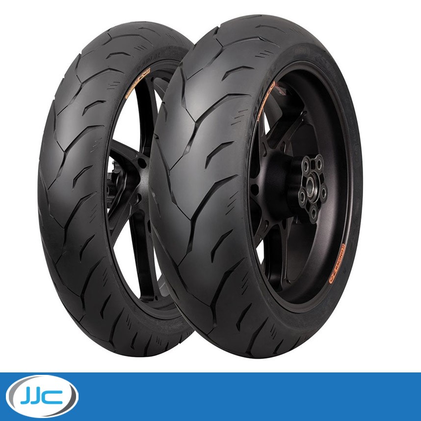 1 x 120/70 ZR17 58W TL Front, CST CM-S1 Ride Migra Motorbike Tyre - 1207017