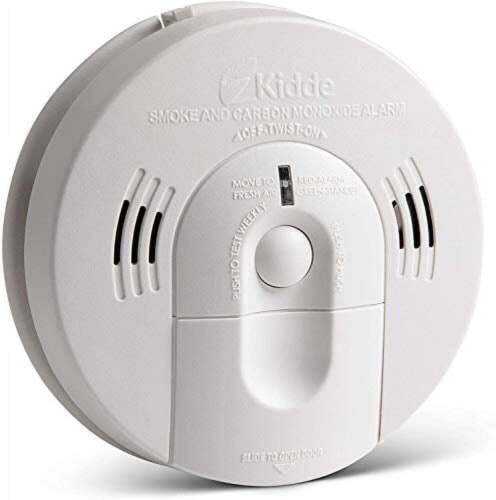 Kidde Smoke & Carbon Monoxide Detector Voice Alerts Battery Powered Combination