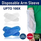 Disposable Plastic Protective Arm Sleeve Covers Hospital Kitchen Saloon Upto 100