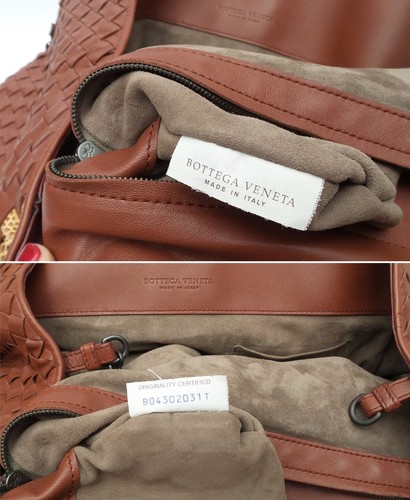 BOTTEGA VENETA Tasche rostbraun A-Form Medium Intrecciato Leder Schlangenleder - Bild 9 von 12