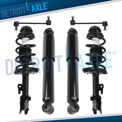 Front Struts w/Coil Spring Rear Shock Absorbers Sway Bars for 2010-2013 Kia Soul