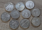 10 Euro - diverse Motive - 10 Münzen aus 2002-2010 - 925er Silber