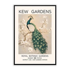 Kew Gardens Wall Art Vintage Botanical Garden Print London Living Room Bedroom