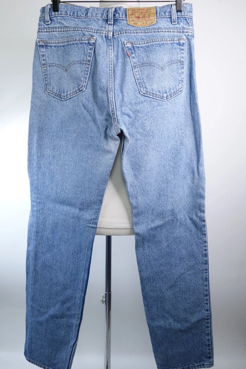 Vintage Levi’s 505 Jeans Straight Fit 1980 Men Size 32 x 33 Made In The USA